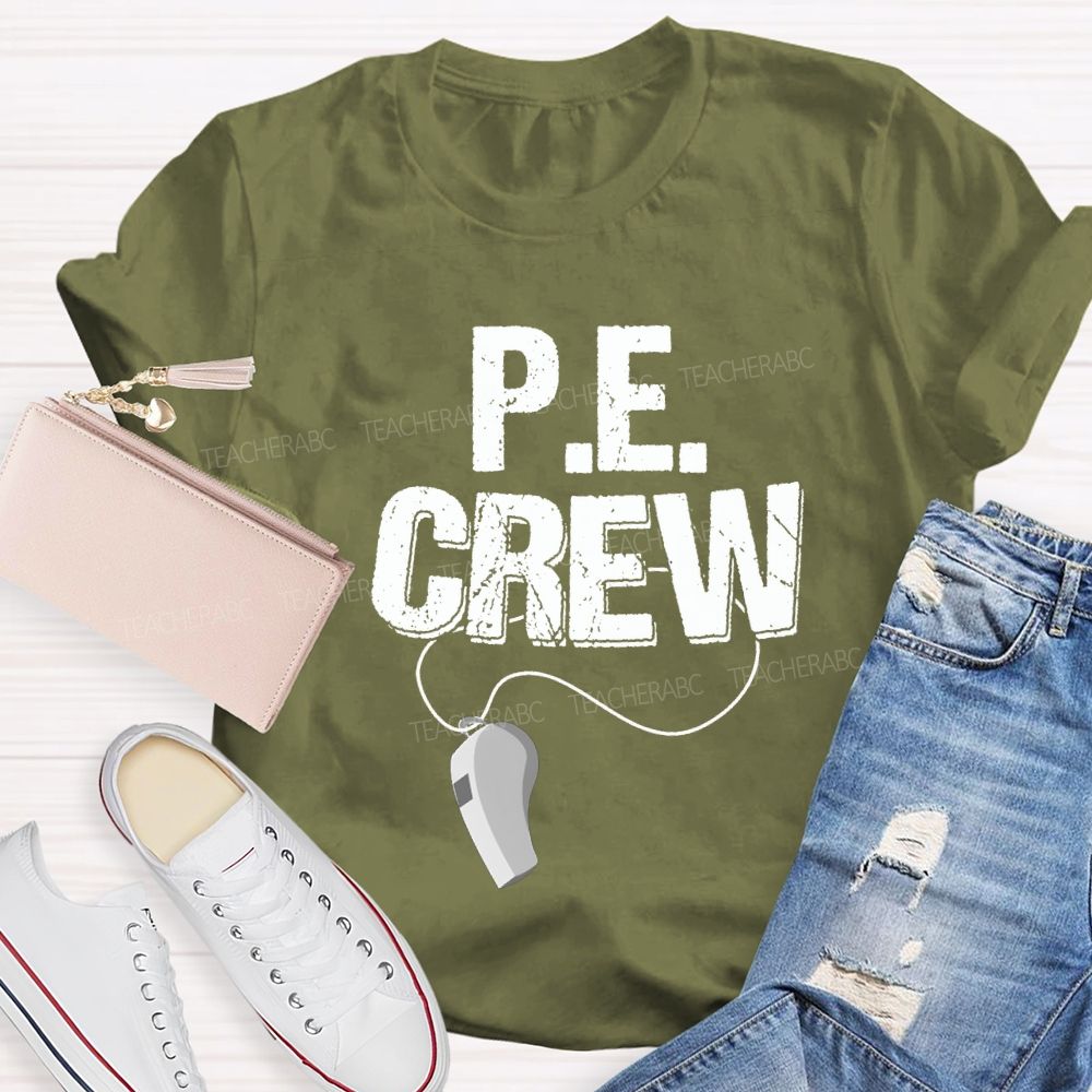 Pe Crew Teacher And Whistle Teacher T-shirt