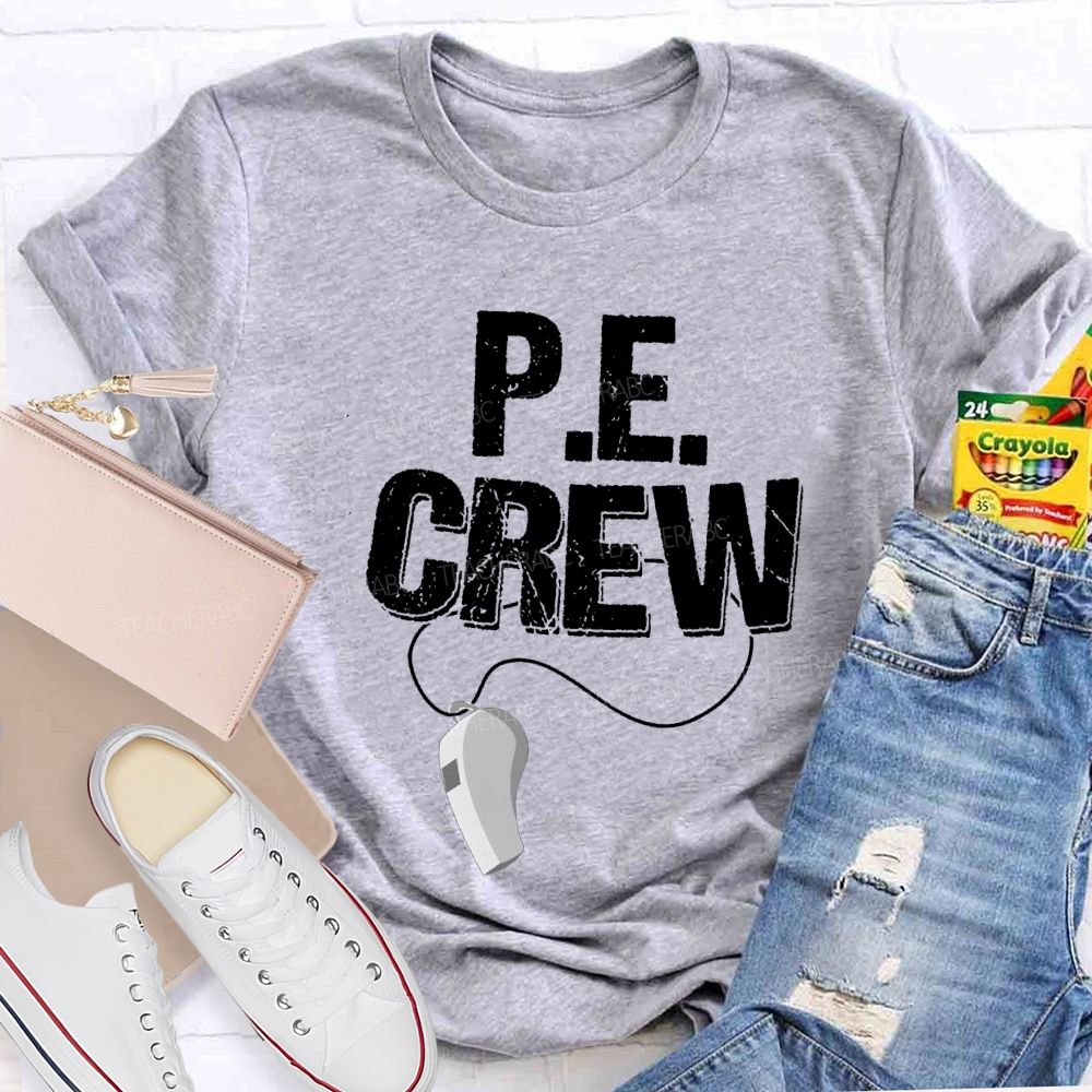 Pe Crew Teacher And Whistle Teacher T-shirt
