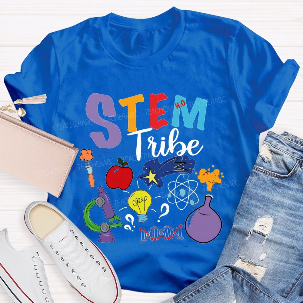 Stem Tribe Science Laboratory Equipment Teacher T-shirt