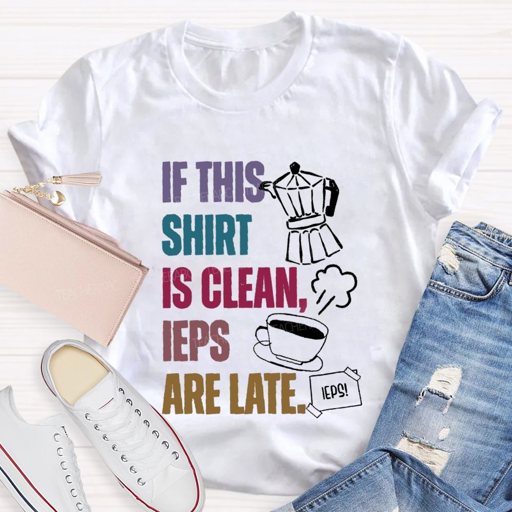 If This Shirt Is Clean IEPs Are Late Teacher T-shirt