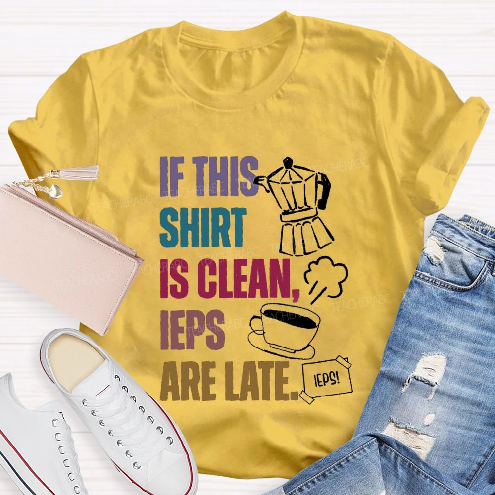 If This Shirt Is Clean IEPs Are Late Teacher T-shirt