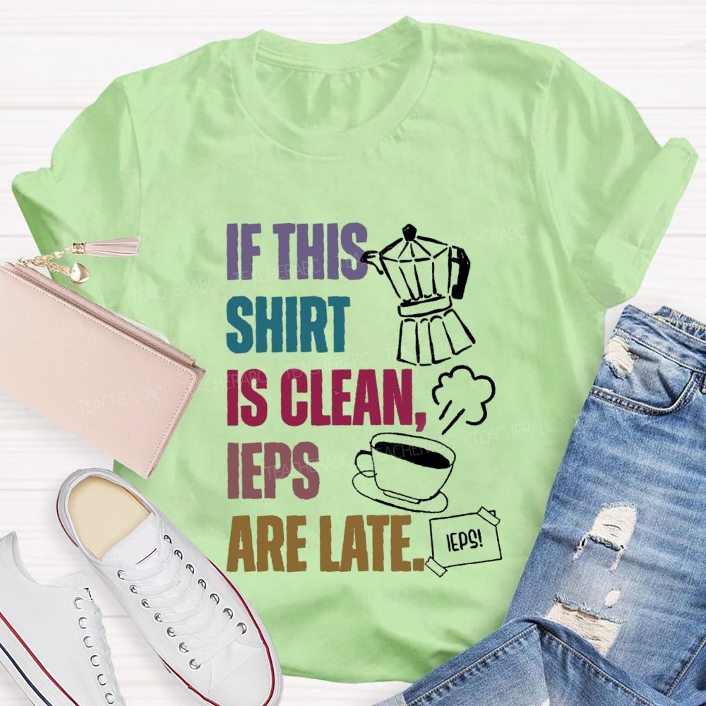 If This Shirt Is Clean IEPs Are Late Teacher T-shirt