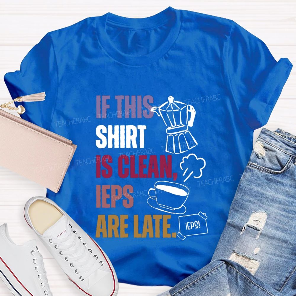 If This Shirt Is Clean IEPs Are Late Teacher T-shirt