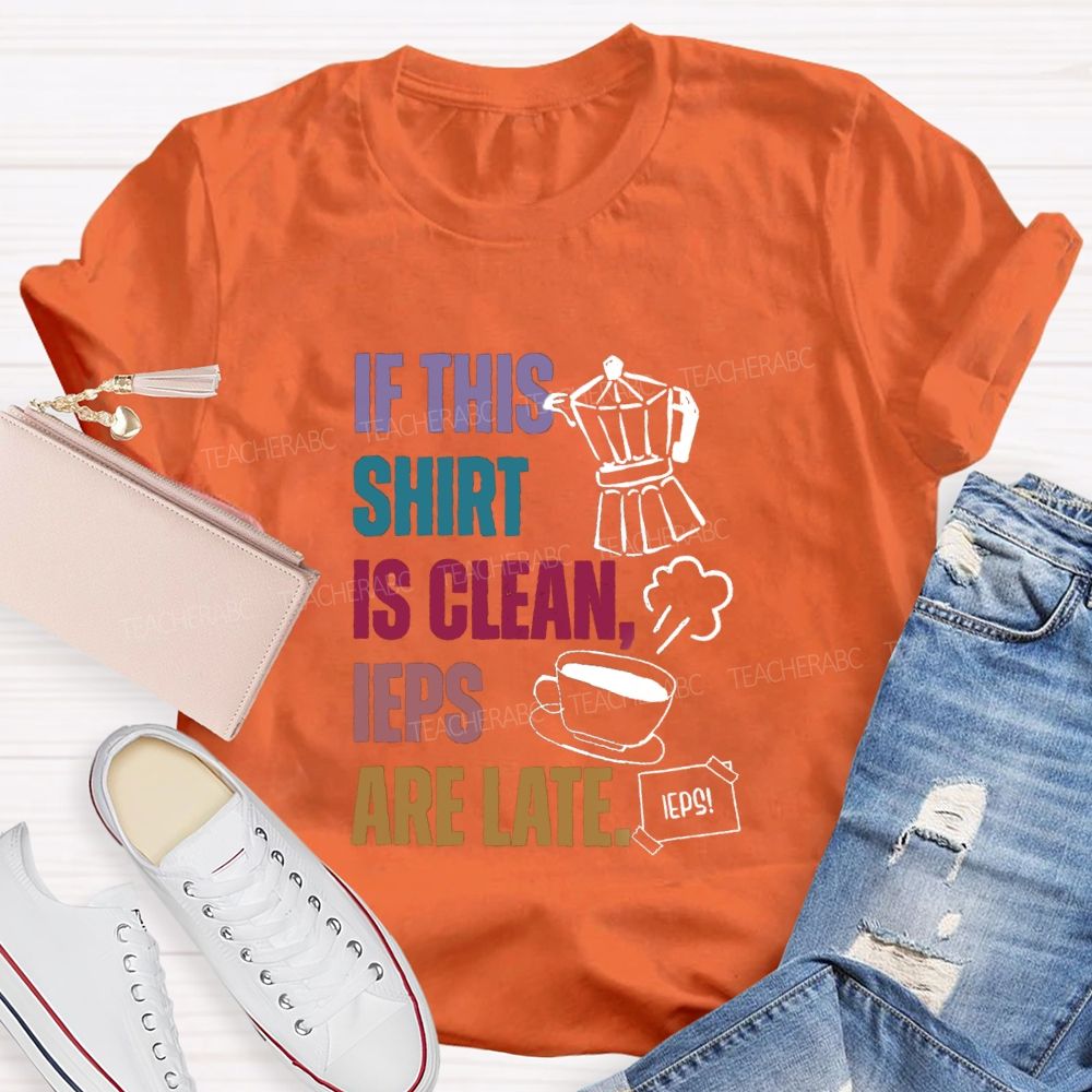 If This Shirt Is Clean IEPs Are Late Teacher T-shirt
