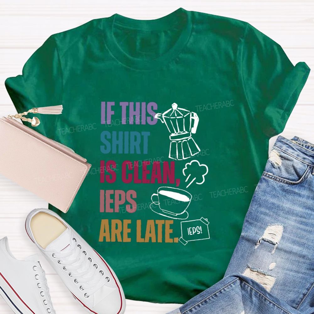 If This Shirt Is Clean IEPs Are Late Teacher T-shirt