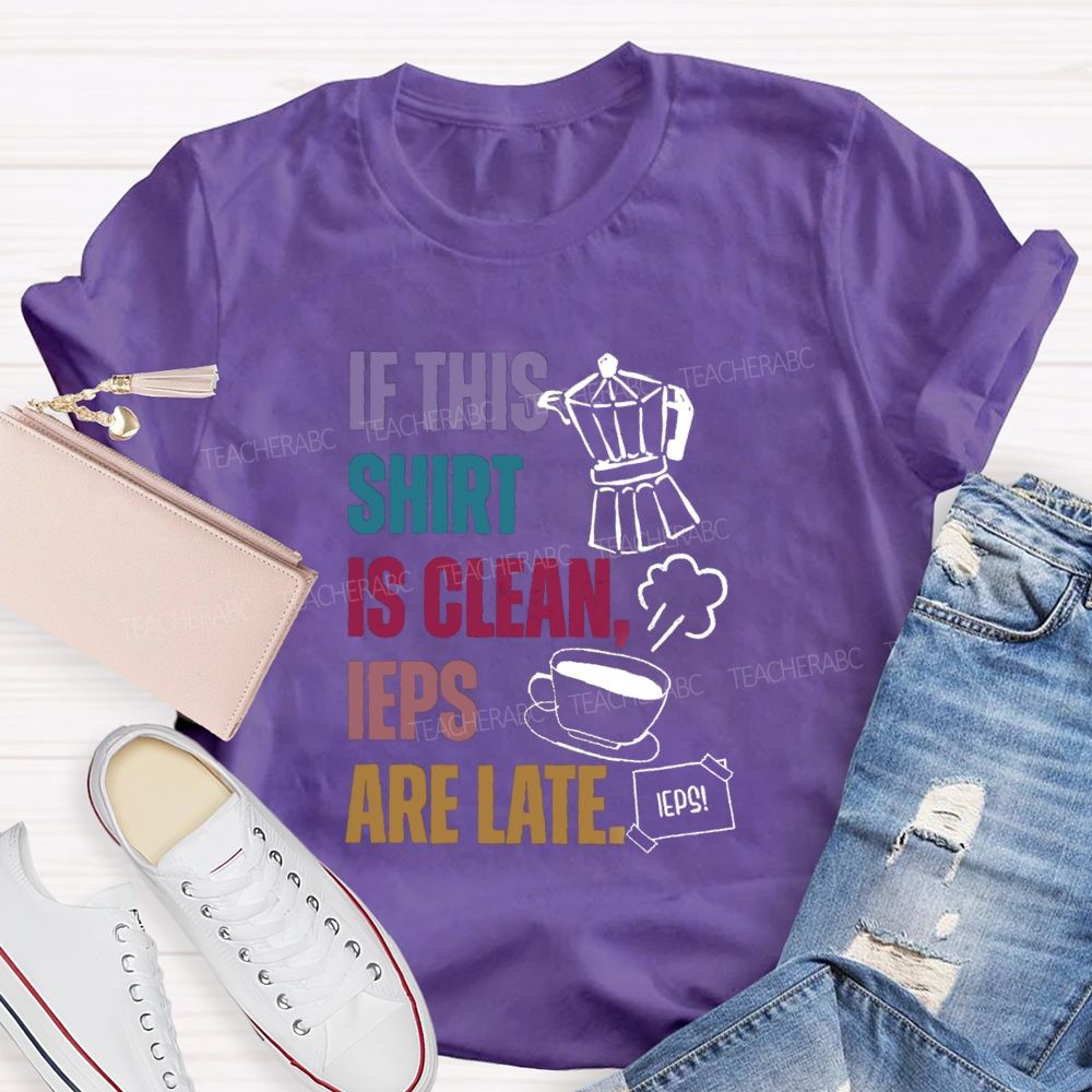 If This Shirt Is Clean IEPs Are Late Teacher T-shirt