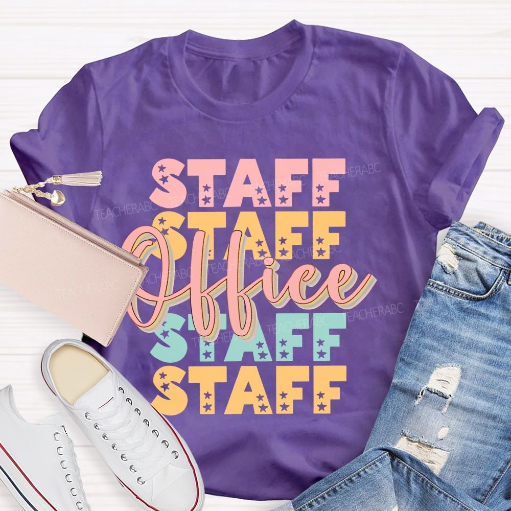 Staff Office Star Letter  Teacher T-shirt