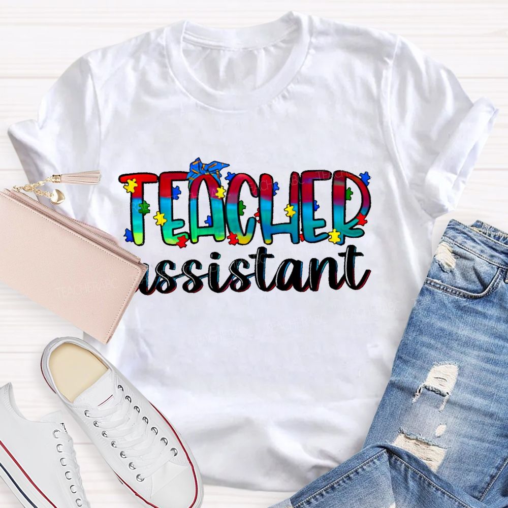 Teacher Assistant Puzzle  Teacher T-shirt