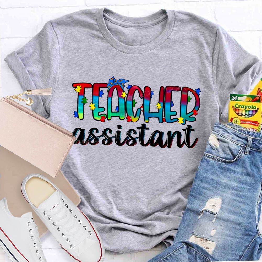 Teacher Assistant Puzzle  Teacher T-shirt
