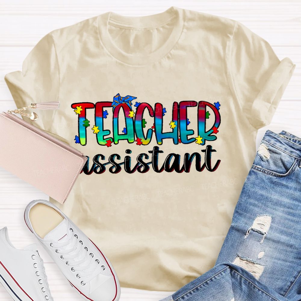 Teacher Assistant Puzzle  Teacher T-shirt