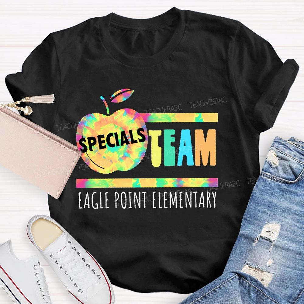 Personalized School  Name  Specials Team  Teacher T-shirt
