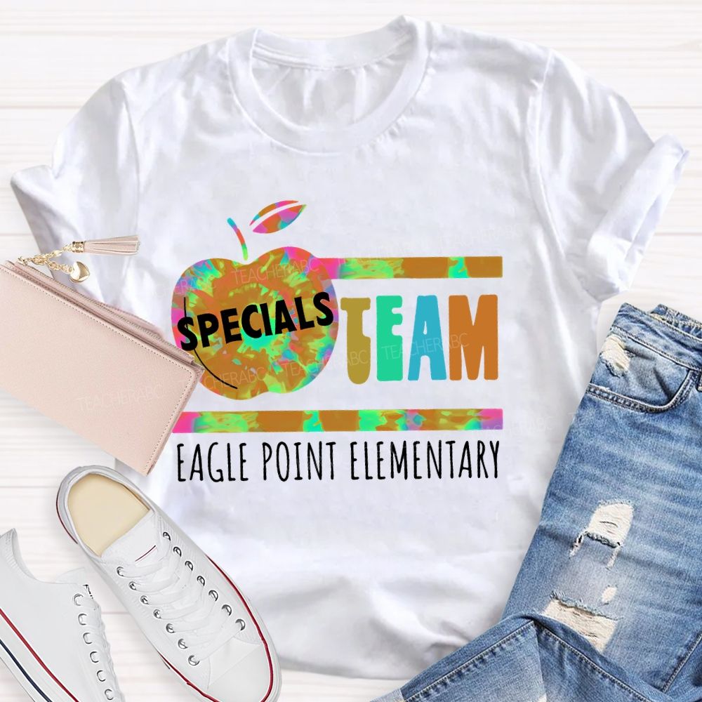 Personalized School  Name  Specials Team  Teacher T-shirt