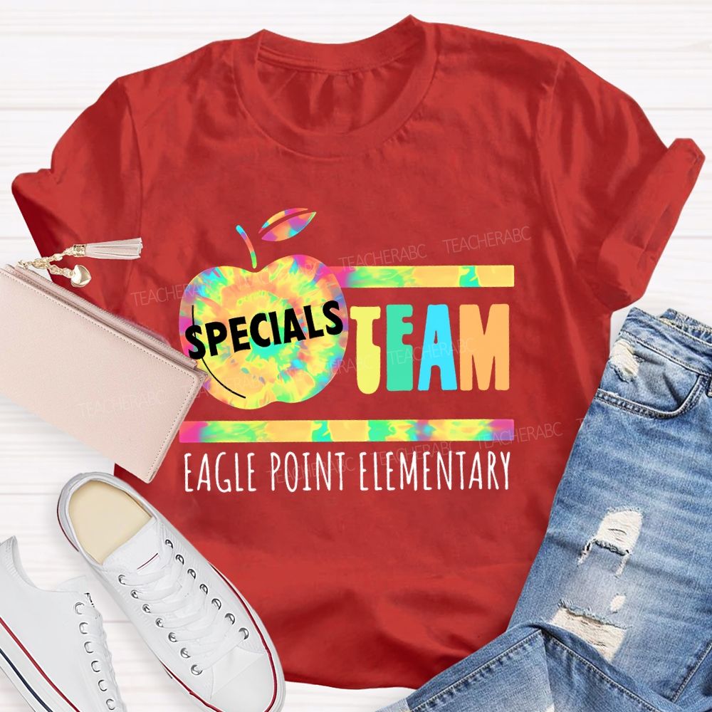 Personalized School  Name  Specials Team  Teacher T-shirt