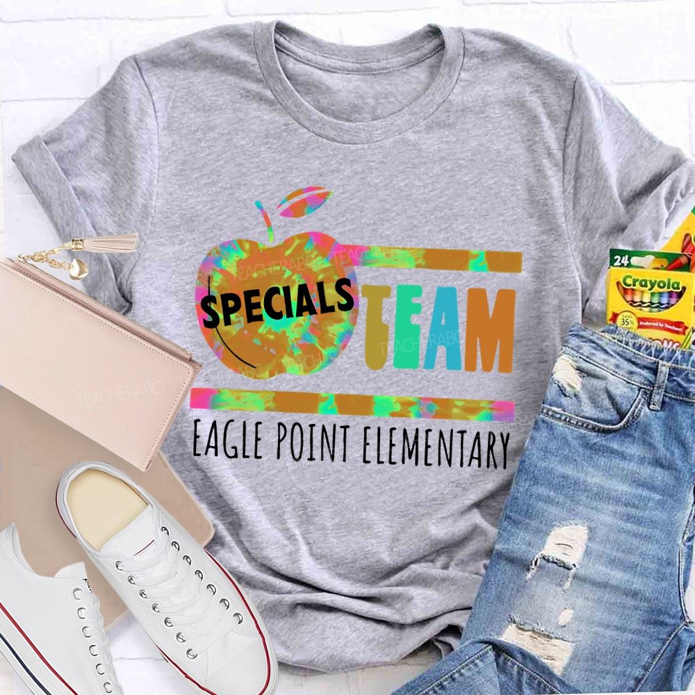 Personalized School  Name  Specials Team  Teacher T-shirt