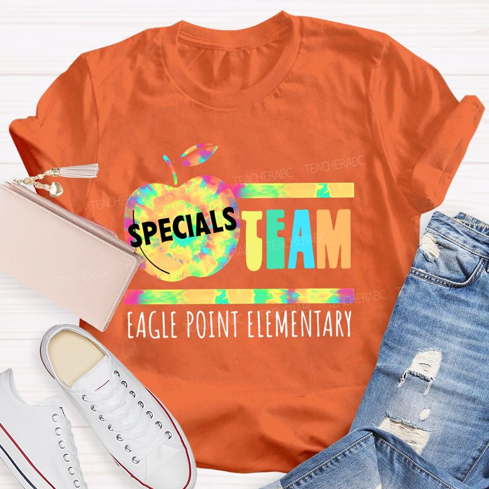 Personalized School  Name  Specials Team  Teacher T-shirt