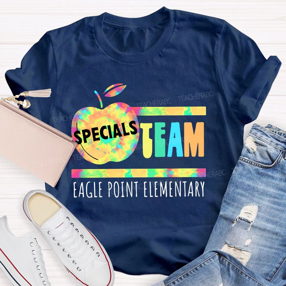 Personalized School  Name  Specials Team  Teacher T-shirt