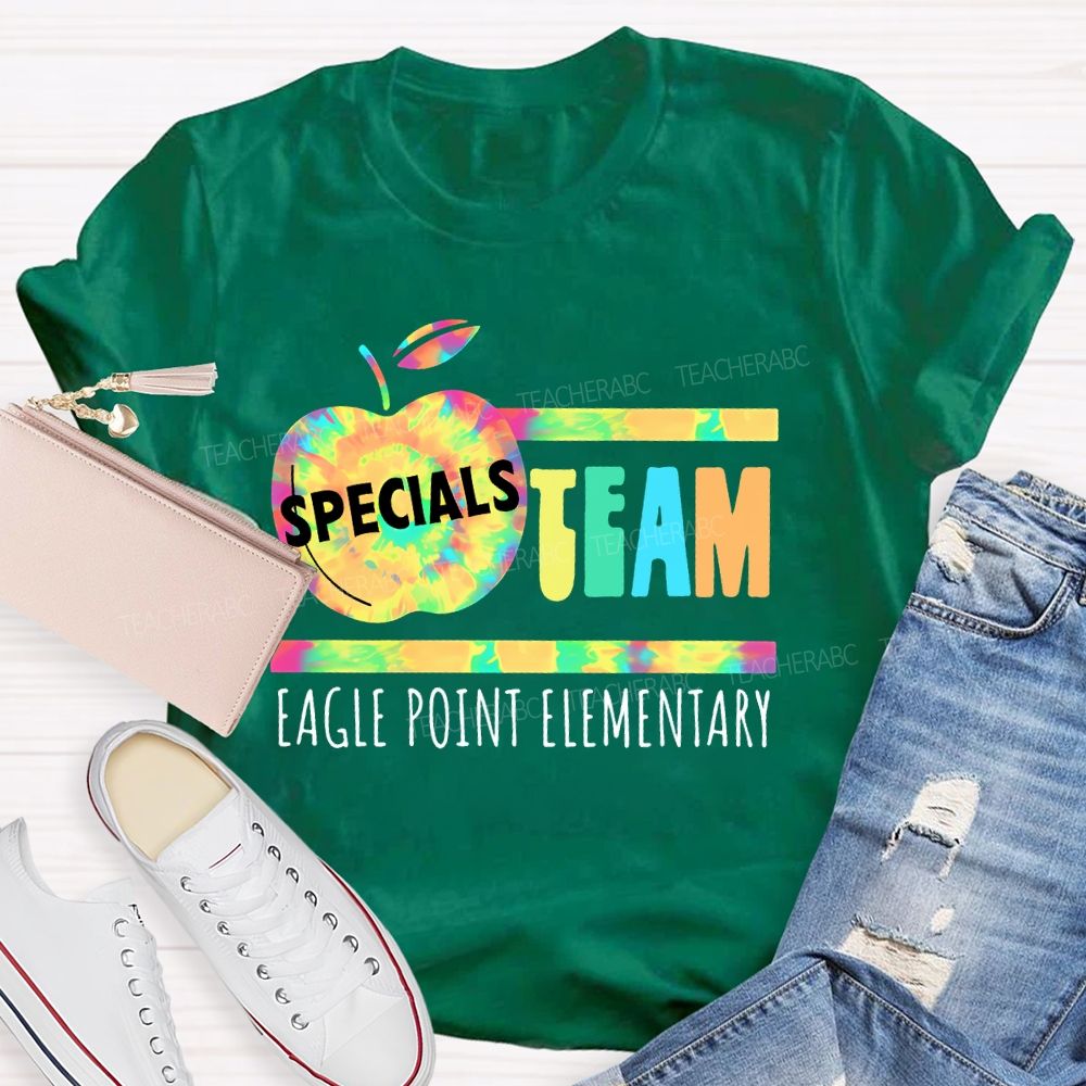Personalized School  Name  Specials Team  Teacher T-shirt