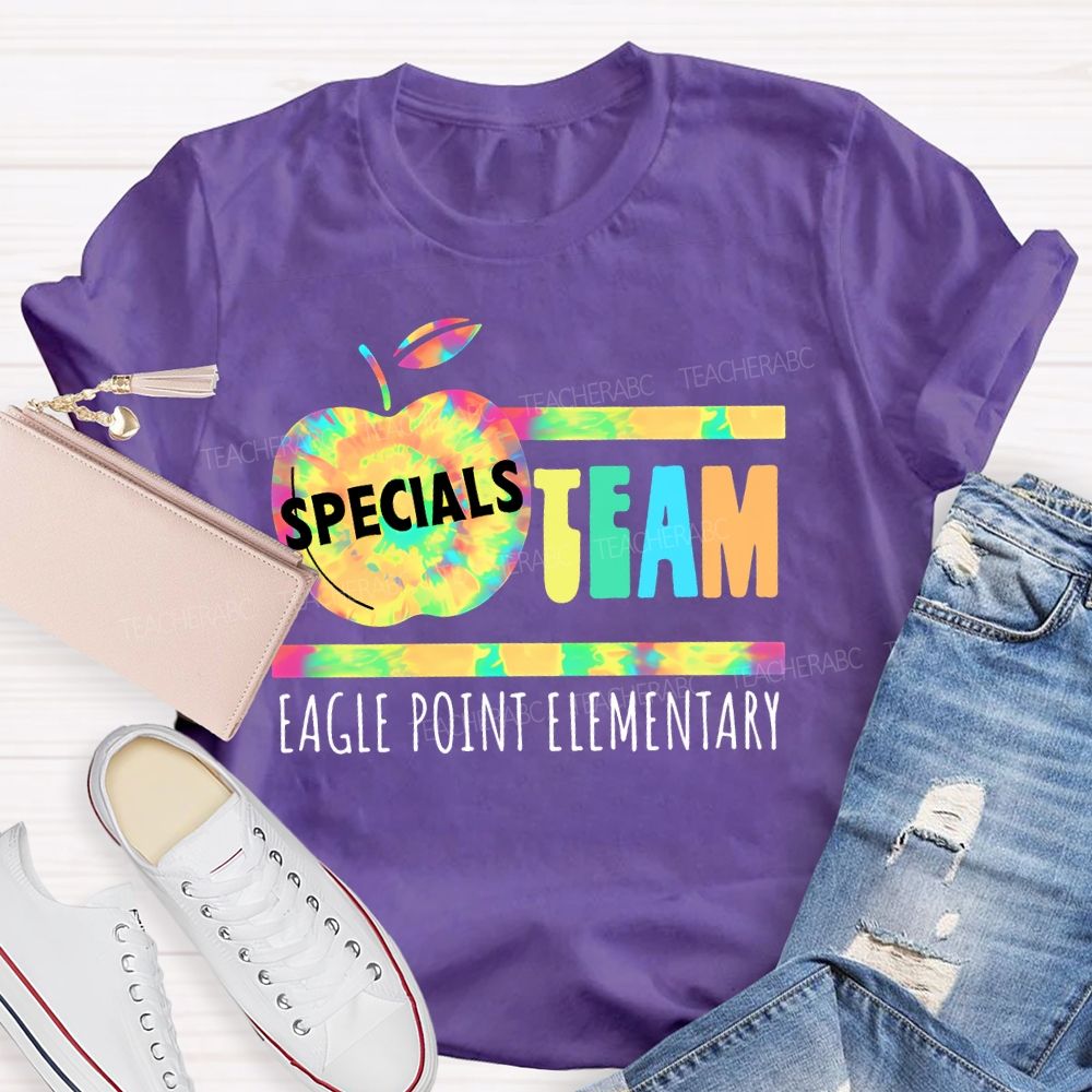 Personalized School  Name  Specials Team  Teacher T-shirt