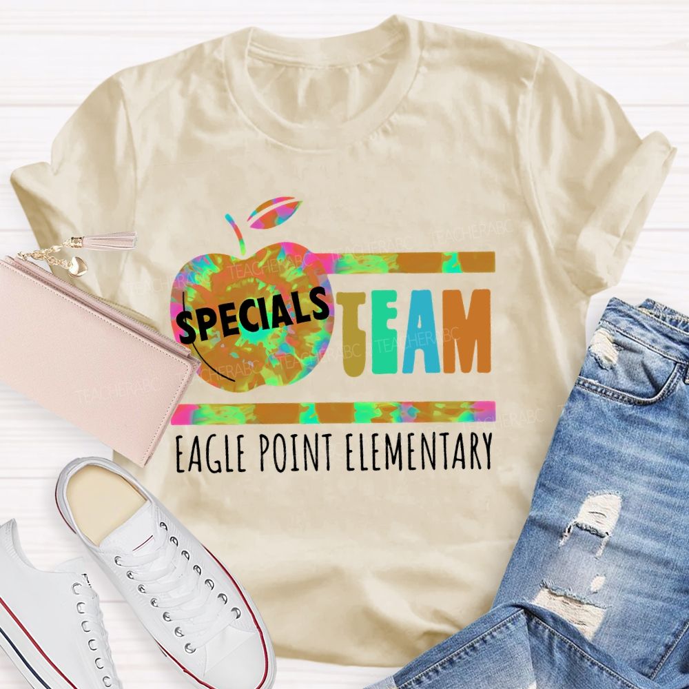 Personalized School  Name  Specials Team  Teacher T-shirt