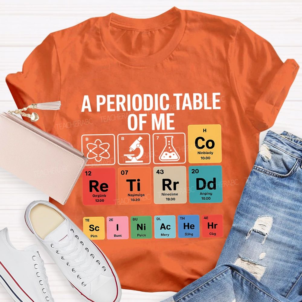 A Periodic Table Of Retired Science Teacher T-shirt