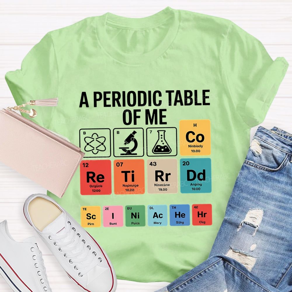A Periodic Table Of Retired Science Teacher T-shirt