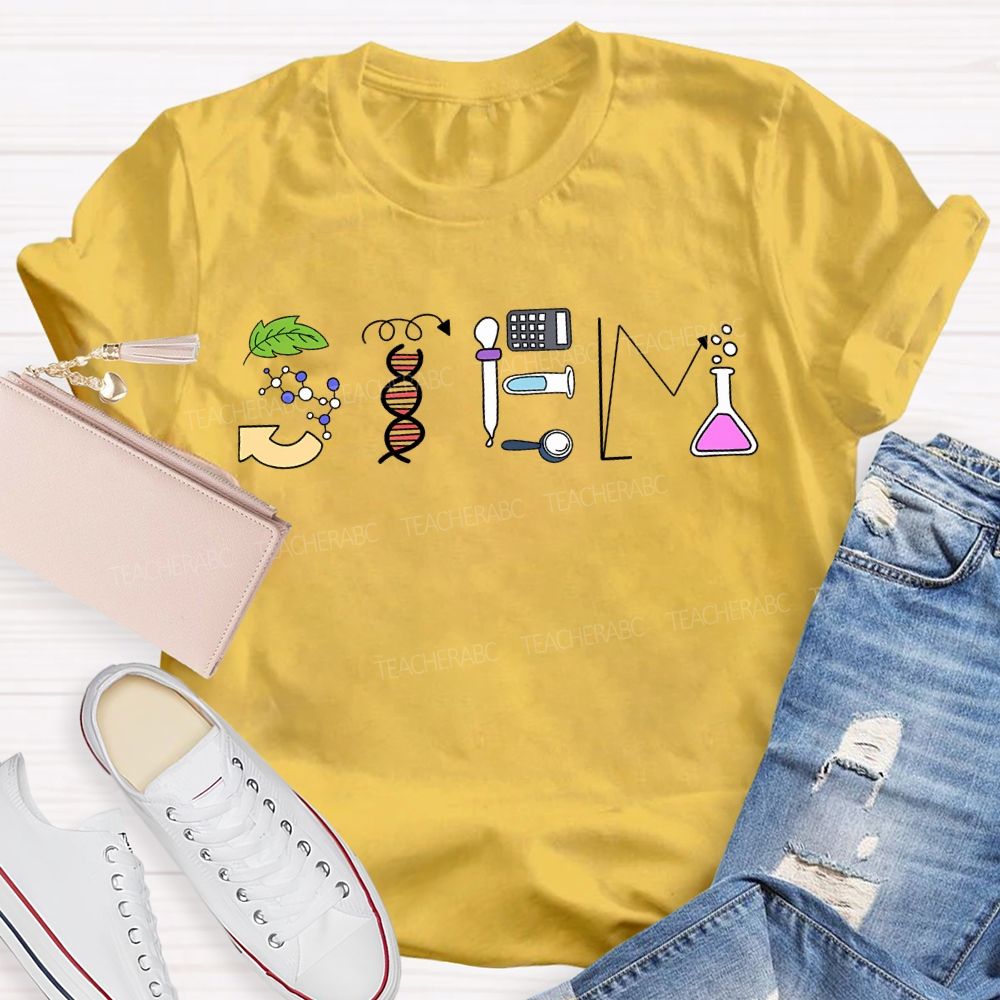 Stem Color Science Experiment Equipment T-shirt