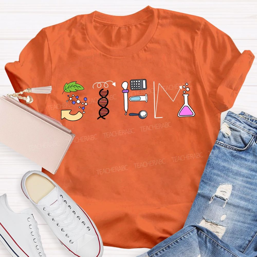 Stem Color Science Experiment Equipment T-shirt