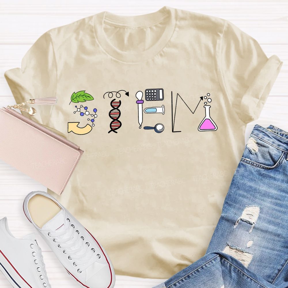 Stem Color Science Experiment Equipment T-shirt