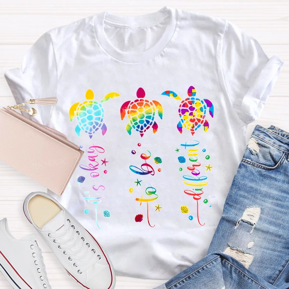 It'S Okay To Be A Turtle Of A Different Color T-shirt
