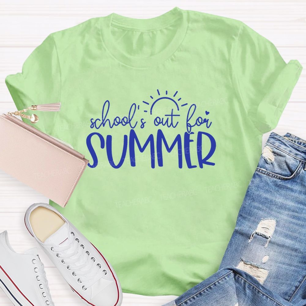 School'S Out For Summer Sunshine Teacher T-Shirt