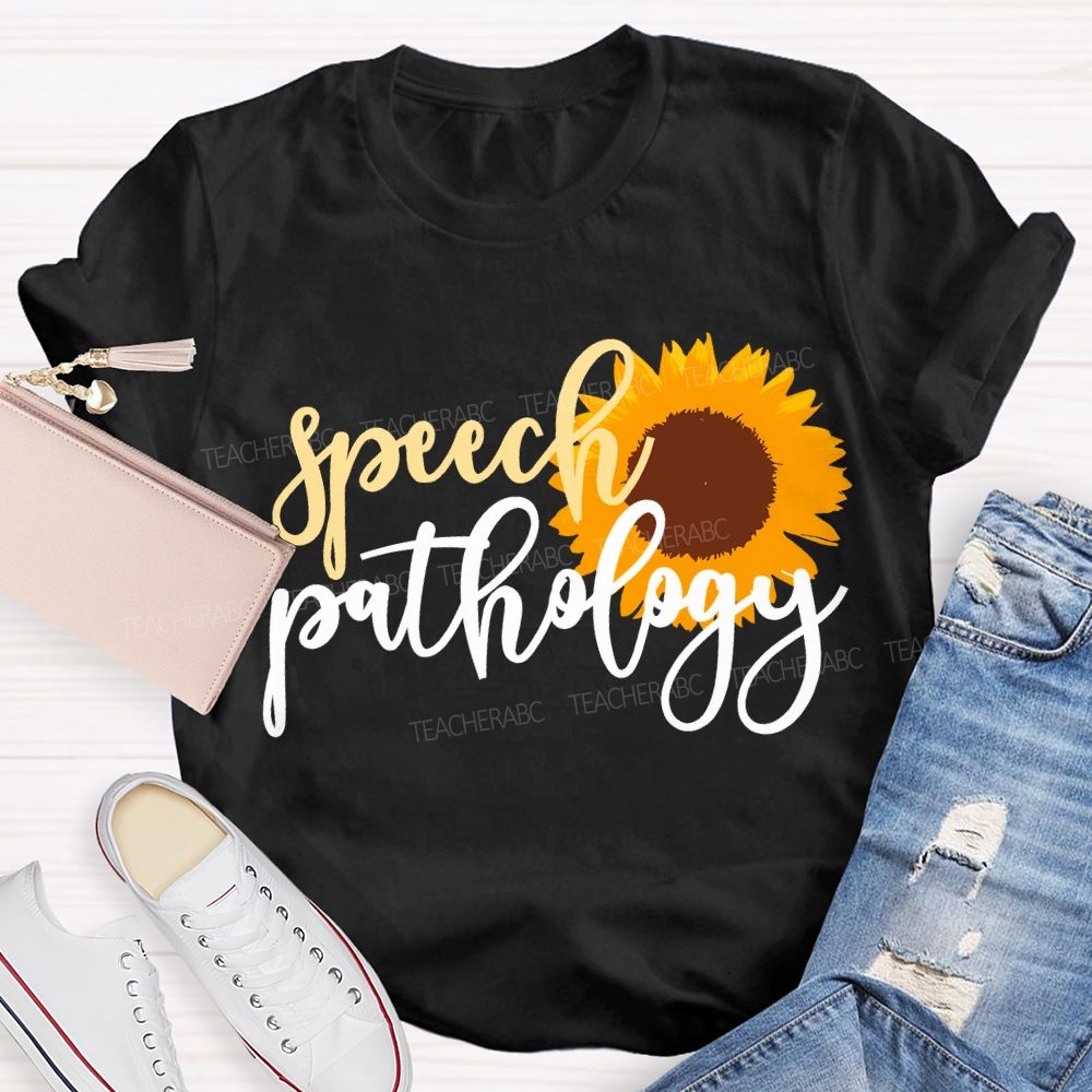 Speech Pathology And Sunflowers Special Education T-shirt