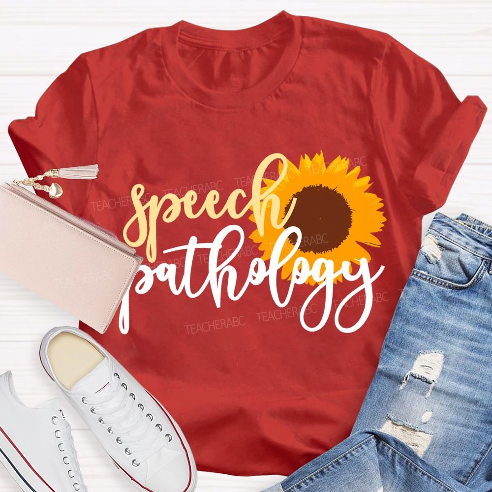 Speech Pathology And Sunflowers Special Education T-shirt