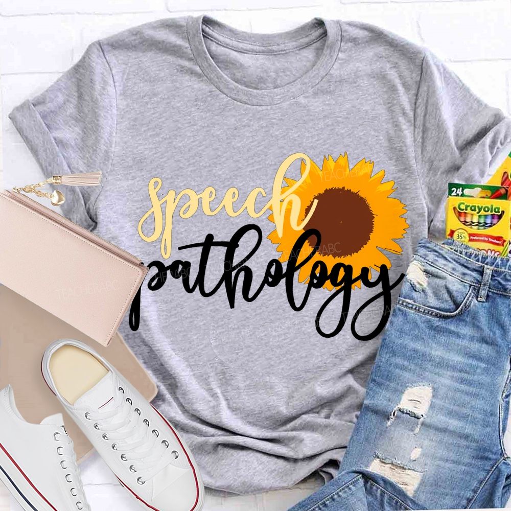 Speech Pathology And Sunflowers Special Education T-shirt