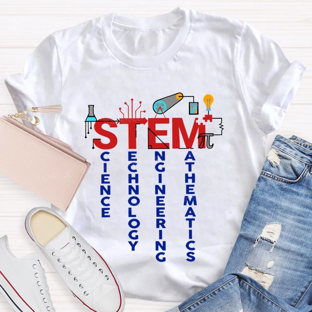 Stem Science Technology Engineering Math Teacher T-shirt