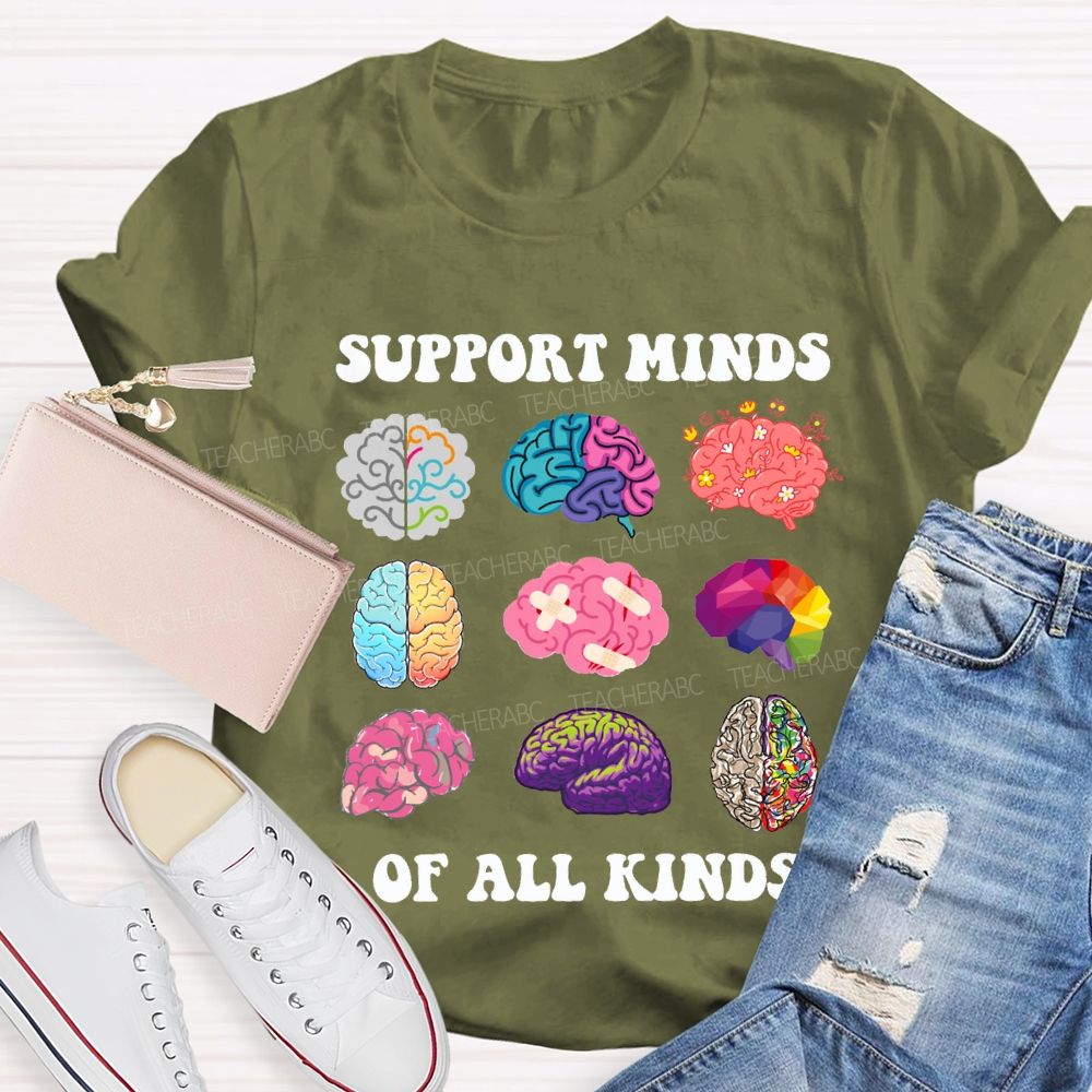 Support Minds Of All Kinds Special Education T-shirt