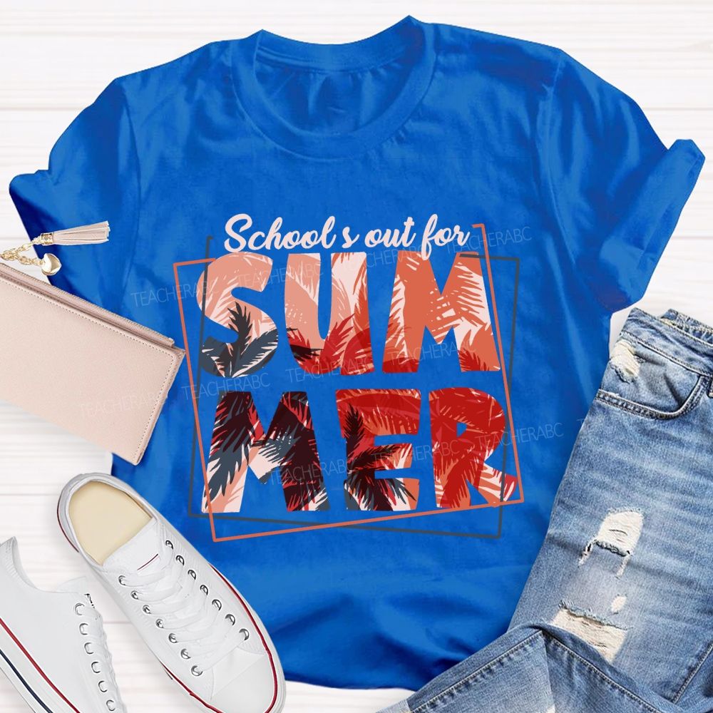 School's Out For Summer Entering Vacation Mode Teacher T-Shirt