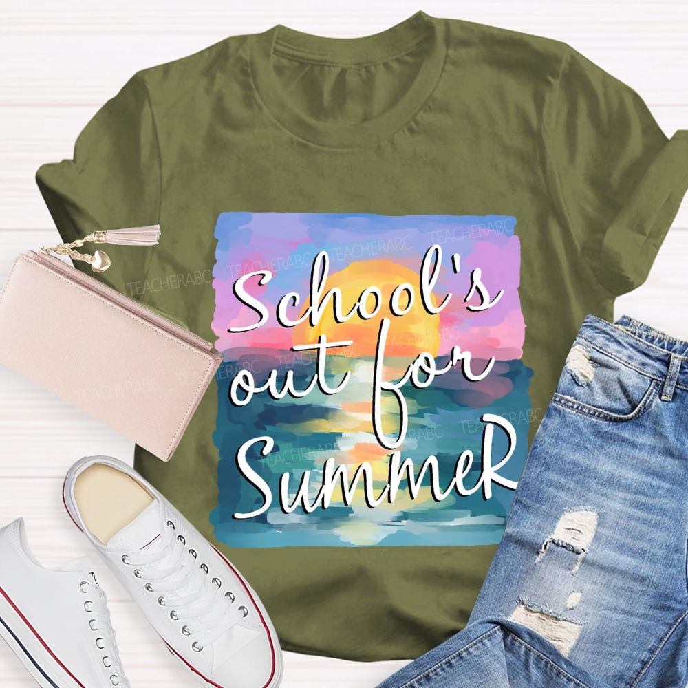 School's Out For Summer Summer Vacation Teacher T-Shirt