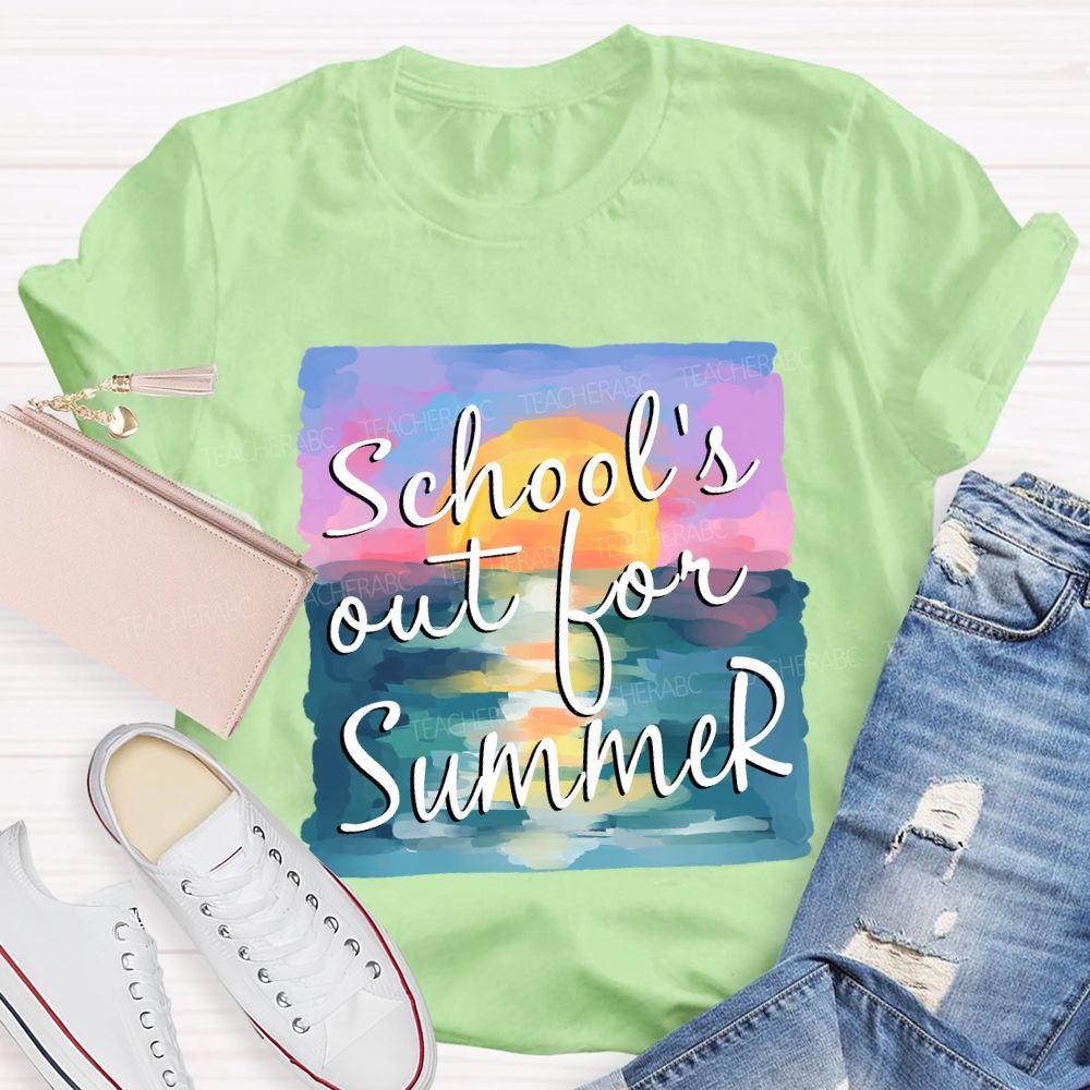 School's Out For Summer Summer Vacation Teacher T-Shirt