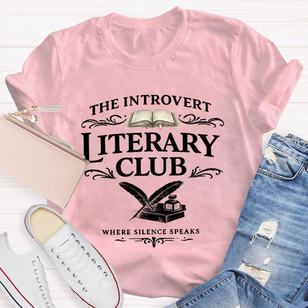 The Introvert Literary Club Teacher T-shirt