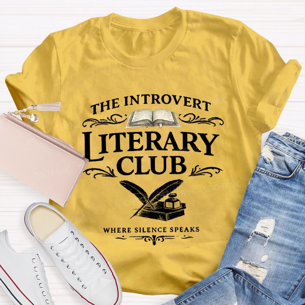The Introvert Literary Club Teacher T-shirt