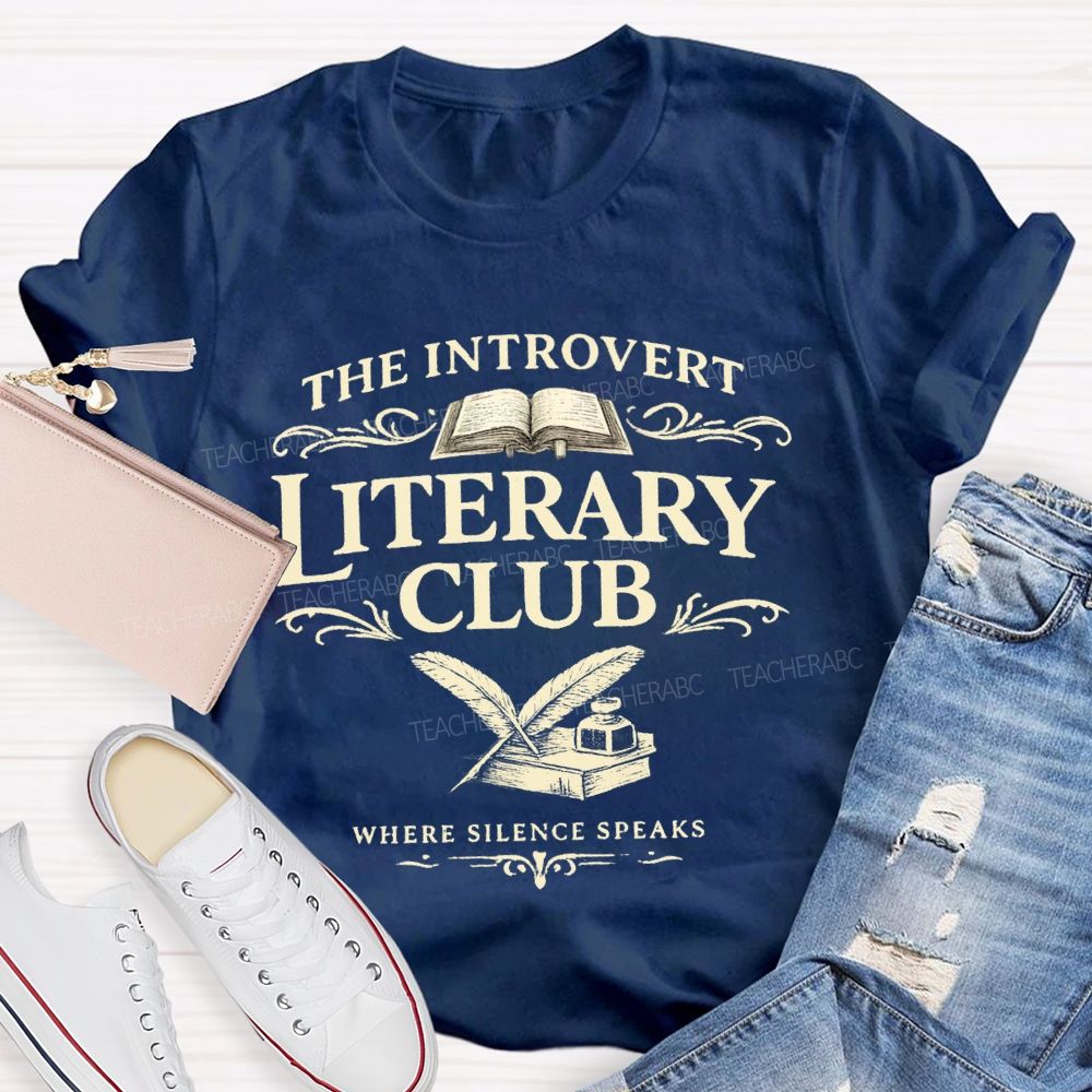 The Introvert Literary Club Teacher T-shirt