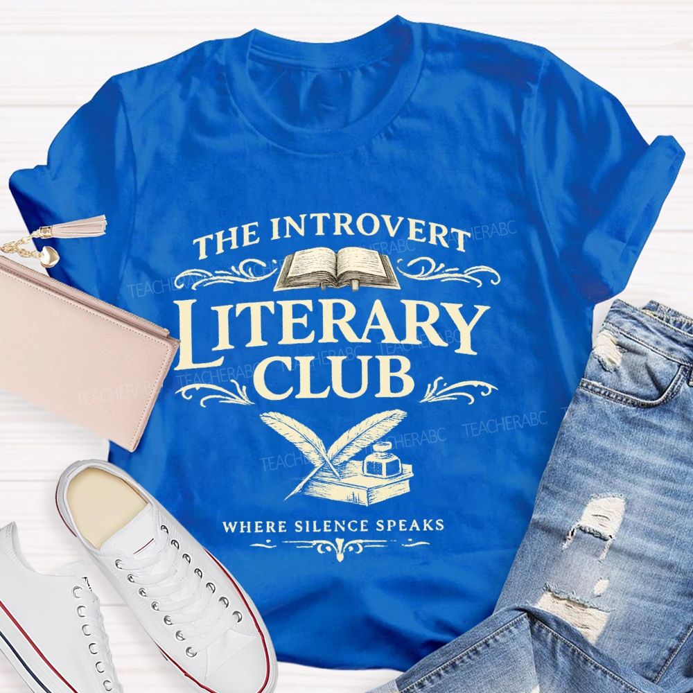 The Introvert Literary Club Teacher T-shirt