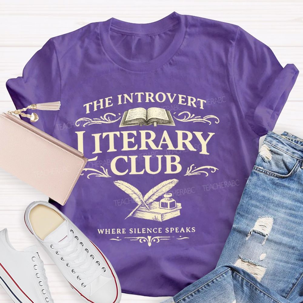 The Introvert Literary Club Teacher T-shirt