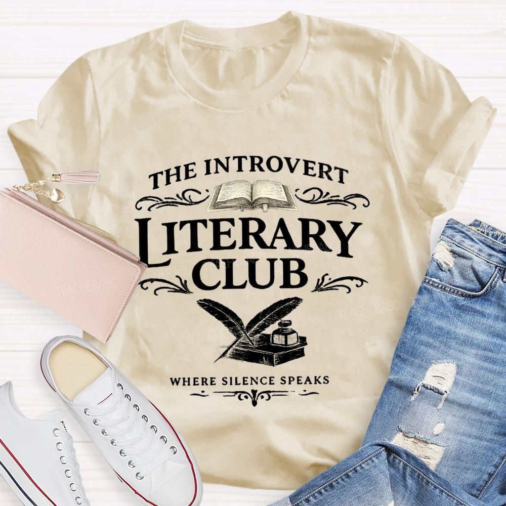 The Introvert Literary Club Teacher T-shirt