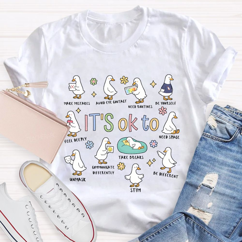 It'S Ok To Be Make Mistake Be Yourself Feel Deeply T-shirt