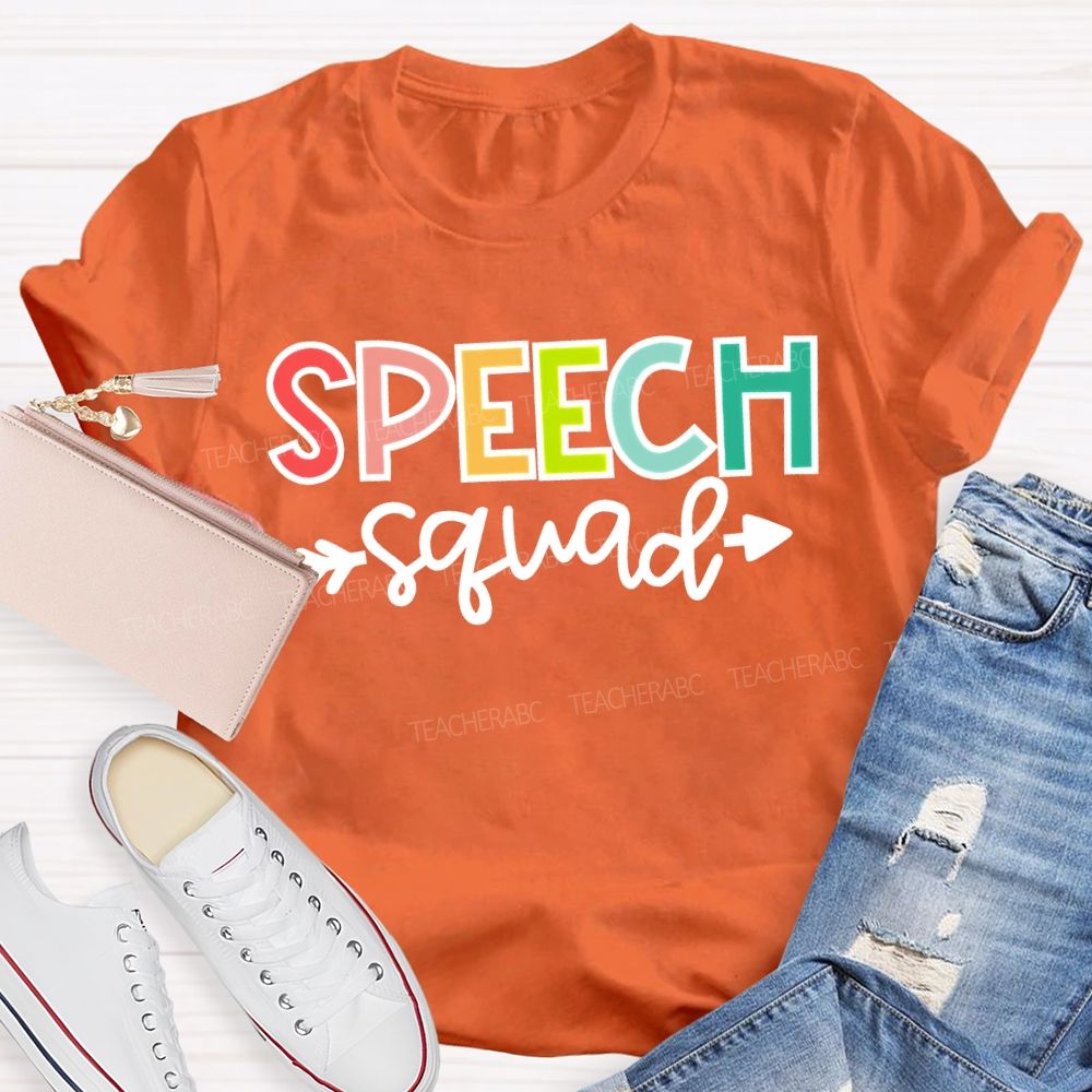 Speech Squad Special Education Teacher T-shirt