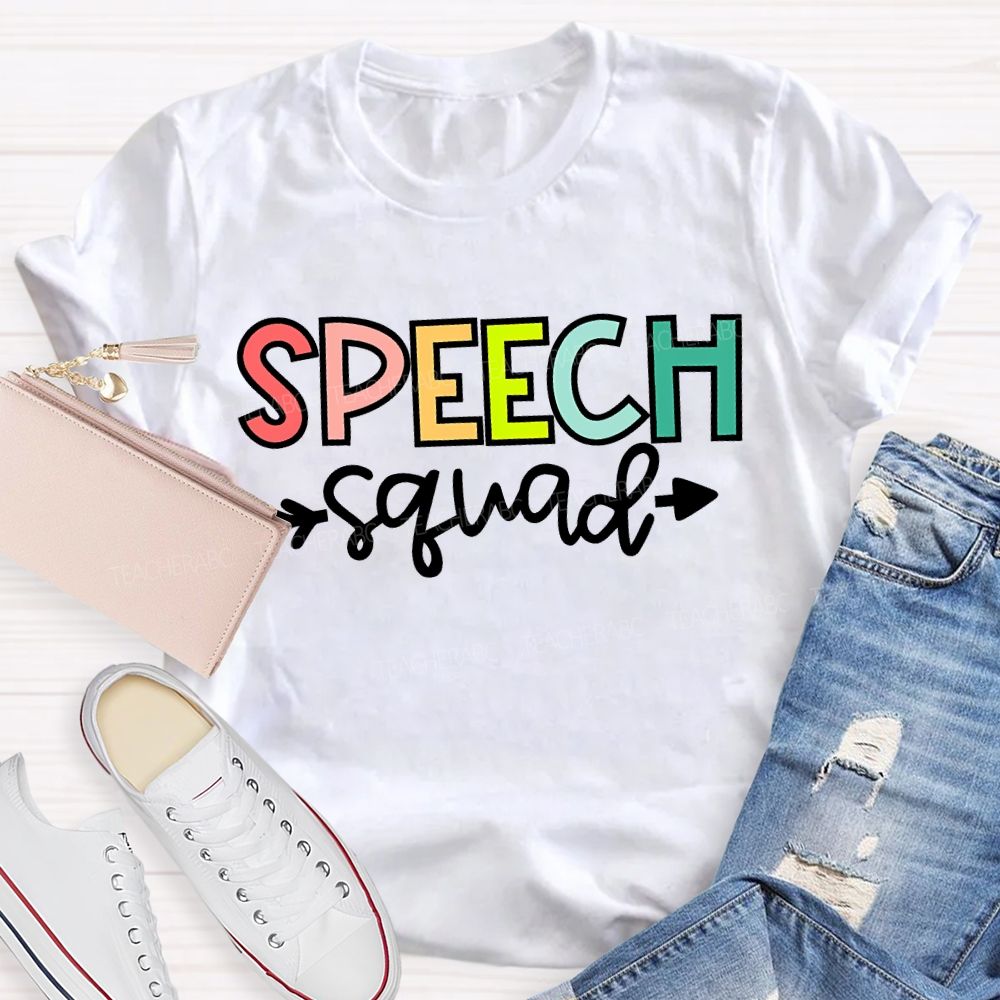 Speech Squad Special Education Teacher T-shirt