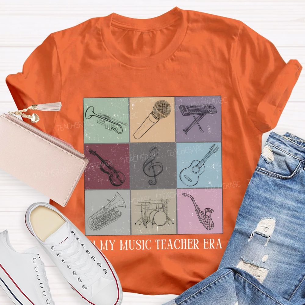 In My Music Teacher Era Teacher T-shirt