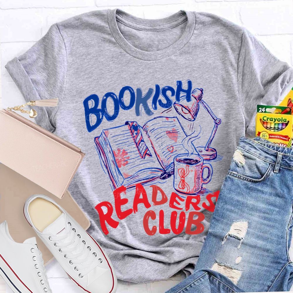 Bookish   Readers Club Graphic  Teacher T-shirt