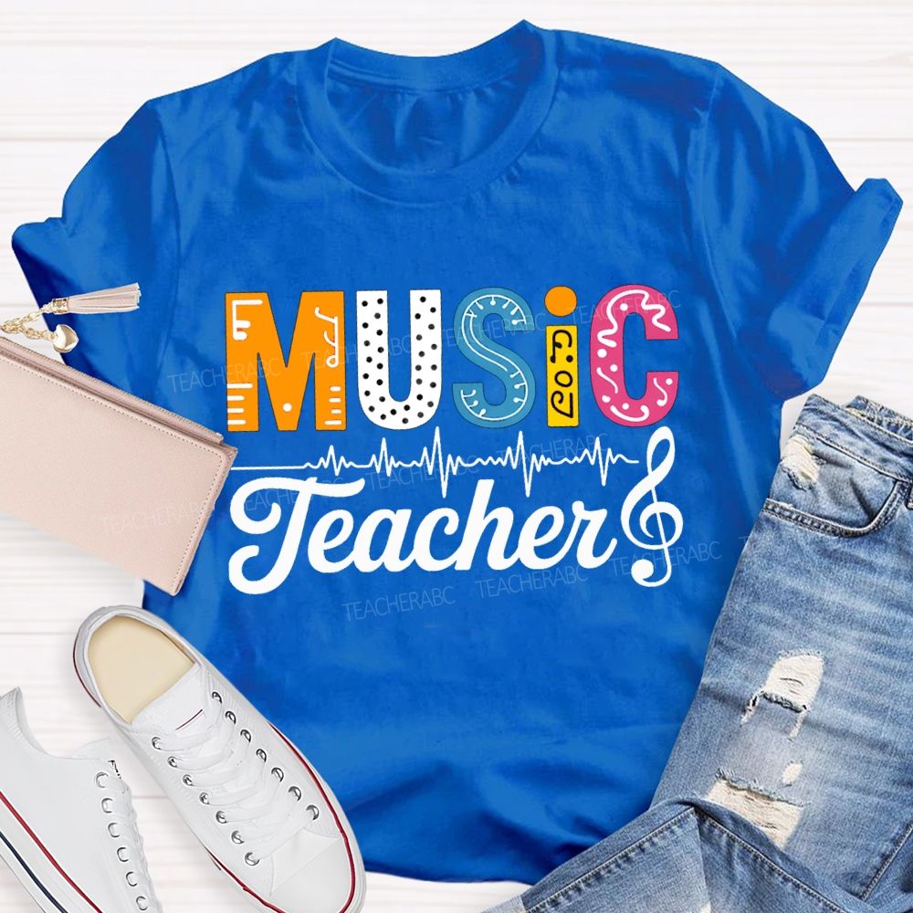 Music Teacher And Note Teacher T-shirt